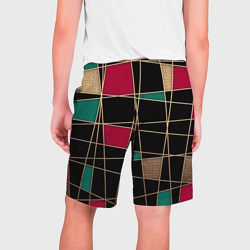 Мужские шорты Модный абстрактный узор / 3D-принт – фото 2