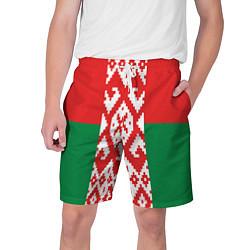 Шорты на шнурке мужские Белоруссия, цвет: 3D-принт