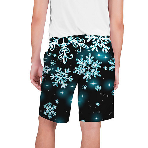 Мужские шорты Космические снежинки / 3D-принт – фото 2