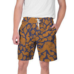 Шорты на шнурке мужские Морская гуашь, цвет: 3D-принт