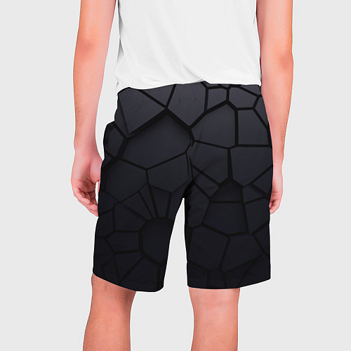 Мужские шорты Карбоновые 3D плиты 3Д плиты геометрия / 3D-принт – фото 2