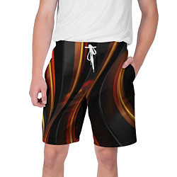Шорты на шнурке мужские Unsplash 3D, цвет: 3D-принт