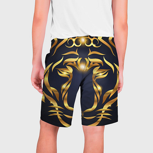 Мужские шорты Золотой символ года Тигр / 3D-принт – фото 2