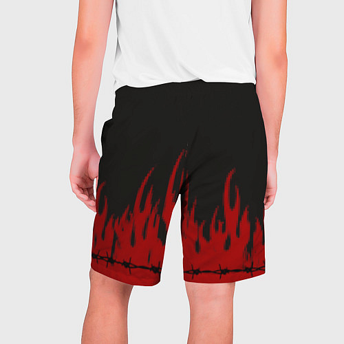 Мужские шорты Pixel Fire / 3D-принт – фото 2