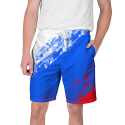 Шорты на шнурке мужские Флаг РФ триколор, цвет: 3D-принт