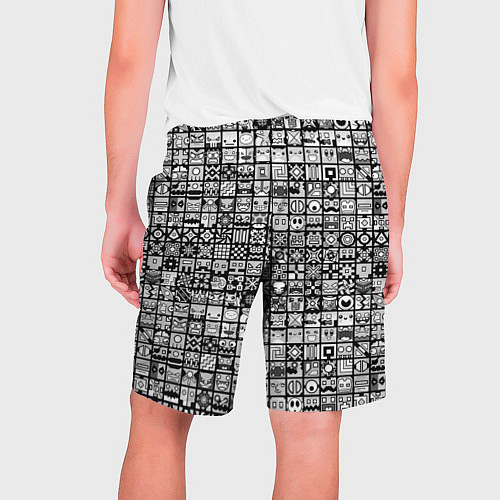 Мужские шорты Геометри Даш паттерн Geometry Dash / 3D-принт – фото 2