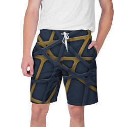 Шорты на шнурке мужские 3Д абстракция KVIks, цвет: 3D-принт