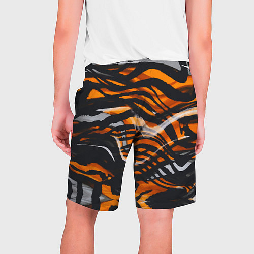 Мужские шорты Окрас тигра / 3D-принт – фото 2