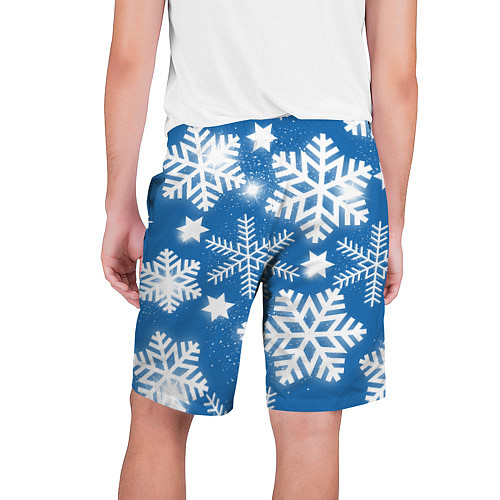 Мужские шорты Снежное небо / 3D-принт – фото 2