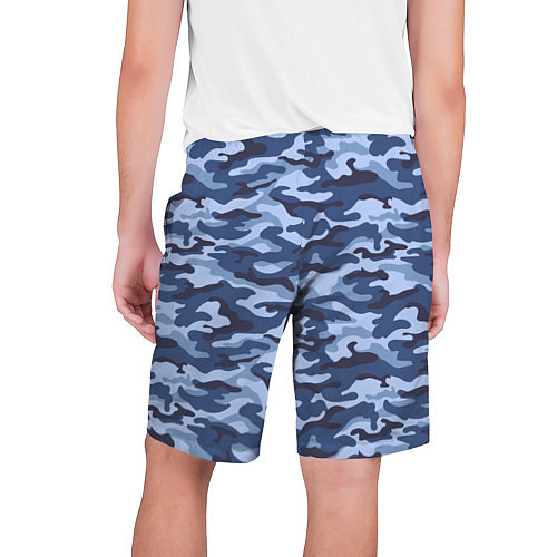 Мужские шорты Синий Камуфляж Camouflage / 3D-принт – фото 2