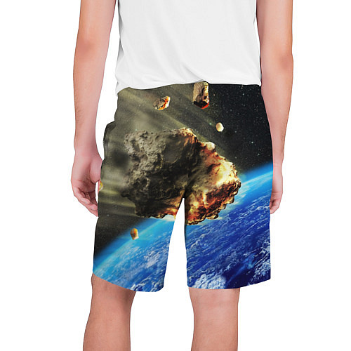 Мужские шорты Комета, перед столкновением с Землёй! / 3D-принт – фото 2