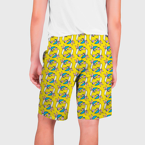 Мужские шорты Летний узор Забавные бананчики / 3D-принт – фото 2