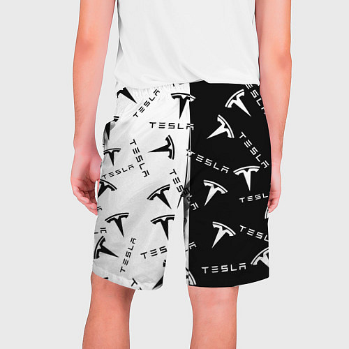Мужские шорты Tesla Black & White / 3D-принт – фото 2