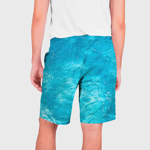 Мужские шорты Голубой океан Голубая вода / 3D-принт – фото 2