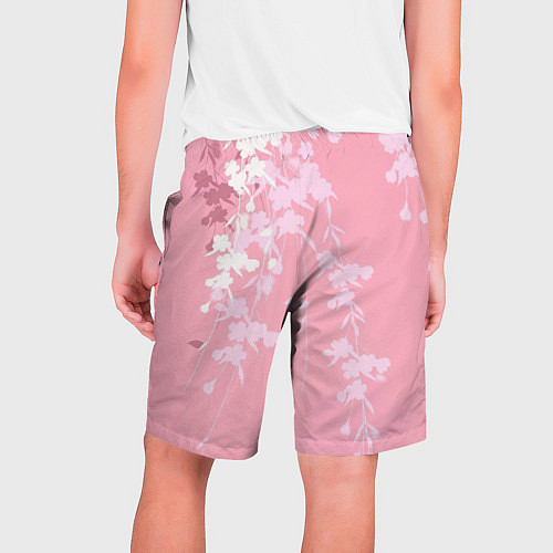 Мужские шорты Цветущая ива / 3D-принт – фото 2