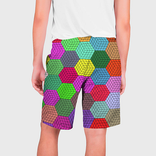 Мужские шорты Геометрический узор Pattern / 3D-принт – фото 2