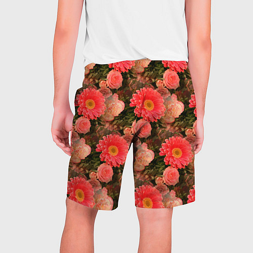 Мужские шорты Полевые цветочки дачные цветы / 3D-принт – фото 2
