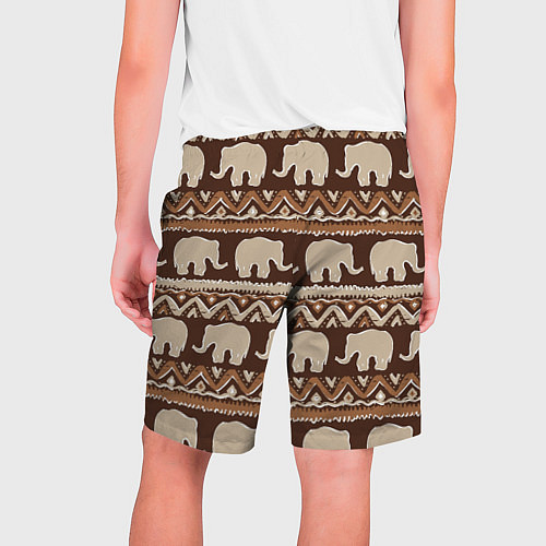 Мужские шорты Слоны паттерн / 3D-принт – фото 2