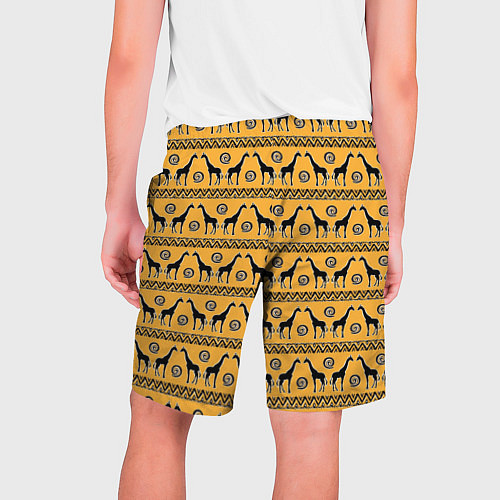 Мужские шорты Жирафы Сафари / 3D-принт – фото 2