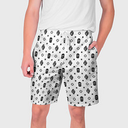 Мужские шорты Узор White Dope Ski Mask Camo Dope Street Market