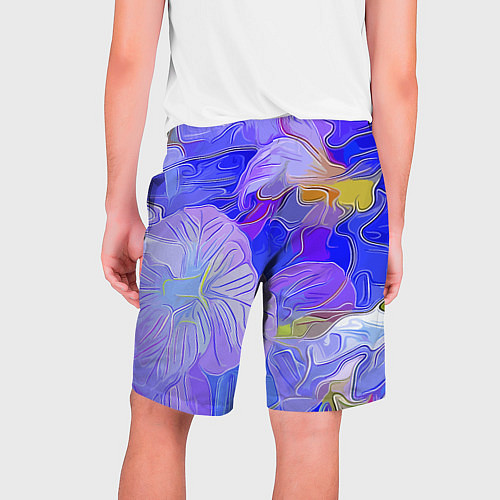 Мужские шорты Fashion flowers pattern / 3D-принт – фото 2