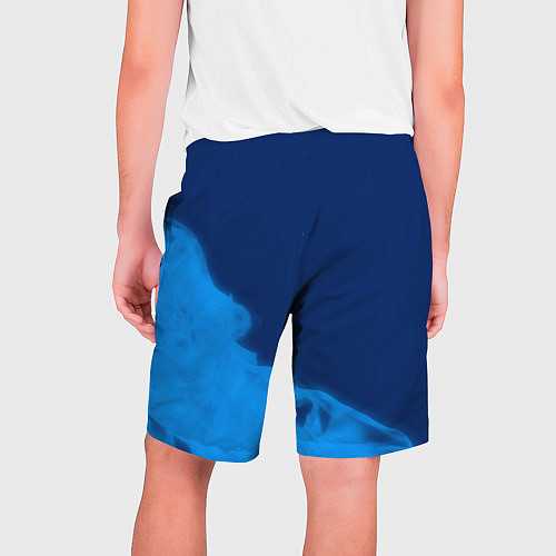 Мужские шорты РОССИЯ - ГЕРБ Russia Sport Пламя / 3D-принт – фото 2
