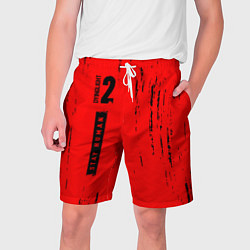 Шорты на шнурке мужские ДАИНГ ЛАЙТ 2 Брызги Вертикально, цвет: 3D-принт