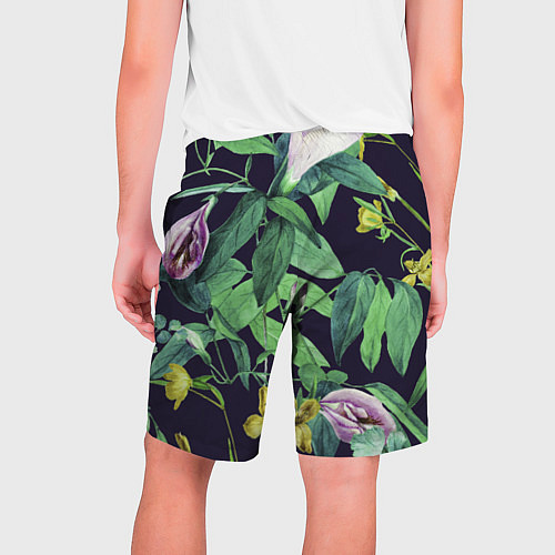 Мужские шорты Цветы Ботанические / 3D-принт – фото 2