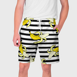 Шорты на шнурке мужские Banana pattern Summer, цвет: 3D-принт