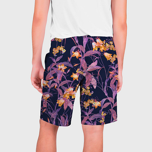 Мужские шорты Цветы Колокольчики / 3D-принт – фото 2