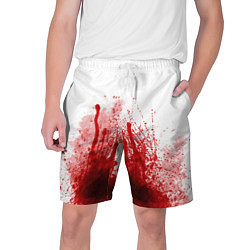 Шорты на шнурке мужские Имитация крови трэш, цвет: 3D-принт
