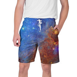 Шорты на шнурке мужские Яркая вселенная, цвет: 3D-принт