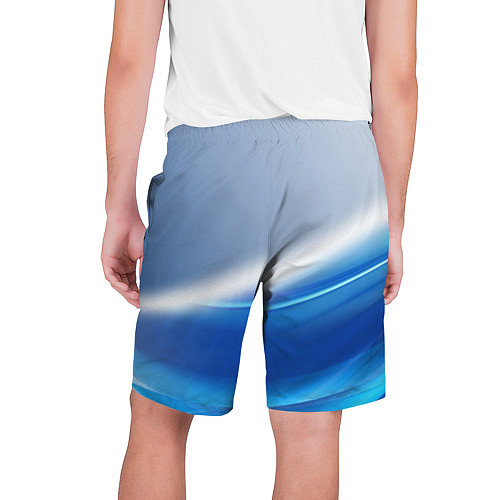 Мужские шорты Цифровая волна / 3D-принт – фото 2