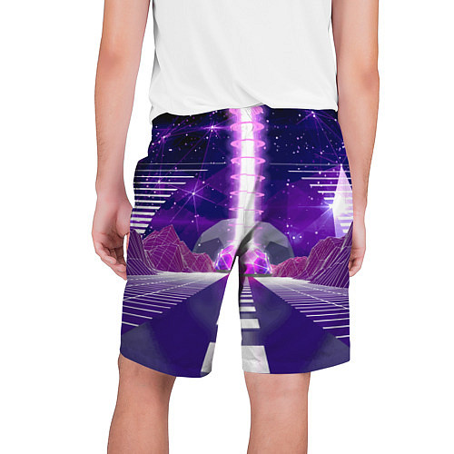 Мужские шорты Vaporwave Neon Space / 3D-принт – фото 2
