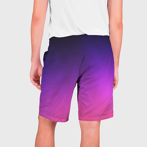Мужские шорты Розовофиолетовый градиент / 3D-принт – фото 2