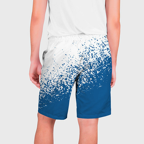 Мужские шорты Psg синие брызги / 3D-принт – фото 2