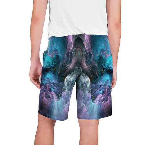 Мужские шорты Облака неонового цвета Neon colored clouds / 3D-принт – фото 2