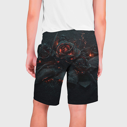 Мужские шорты Тлеющий розы / 3D-принт – фото 2
