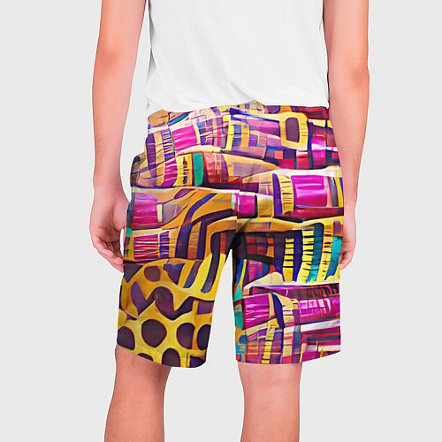 Мужские шорты Африканские яркие мотивы / 3D-принт – фото 2