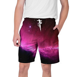 Шорты на шнурке мужские Night Nebula, цвет: 3D-принт