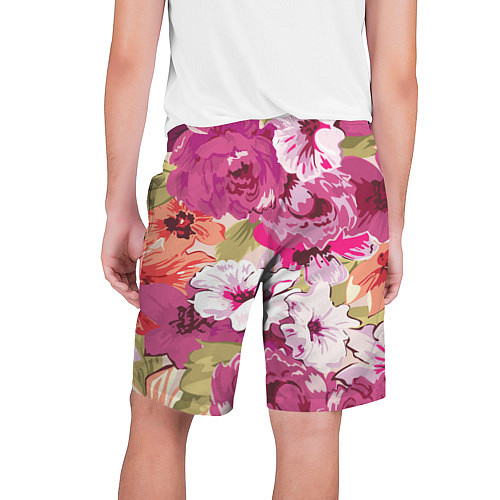 Мужские шорты Красочный цветочный паттерн Лето Fashion trend 202 / 3D-принт – фото 2