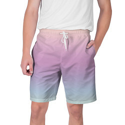 Шорты на шнурке мужские Gradient Pastel, цвет: 3D-принт