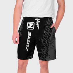 Мужские шорты Zotye Speed на темном фоне со следами шин