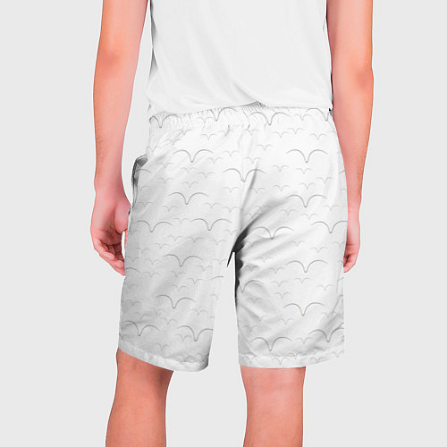 Мужские шорты Белые чайкив полете / 3D-принт – фото 2