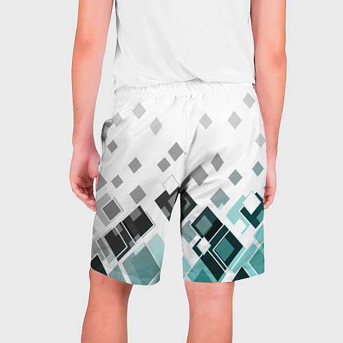 Мужские шорты Geometric pattern Геометрический узор ромбы / 3D-принт – фото 2