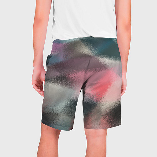Мужские шорты Современный разноцветный абстрактный узор / 3D-принт – фото 2