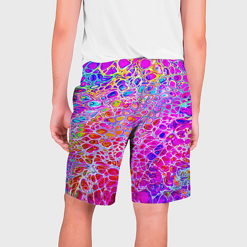 Мужские шорты Красочные всплески красок Экспрессия / 3D-принт – фото 2