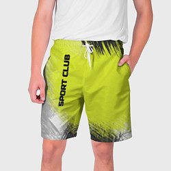 Мужские шорты Sports club gray green pattern