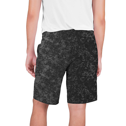 Мужские шорты Black marble Черный мрамор / 3D-принт – фото 2