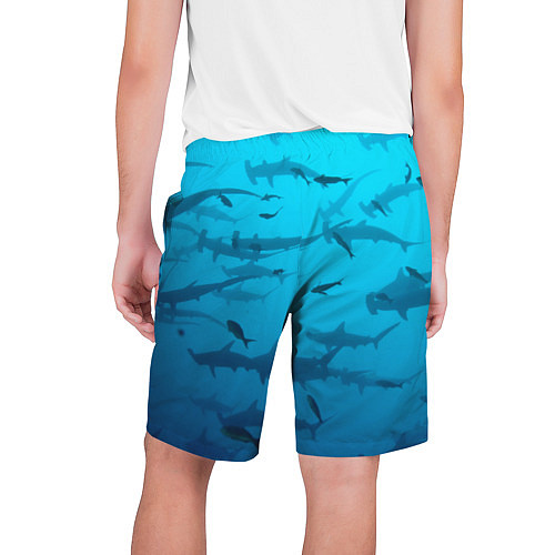 Мужские шорты Акулы - океан / 3D-принт – фото 2